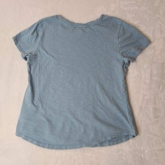 Old Navy Short Sleeve Womens S Blue Graphic T-Shirt More Love Laughter Joy etc. - Picture 7 of 9